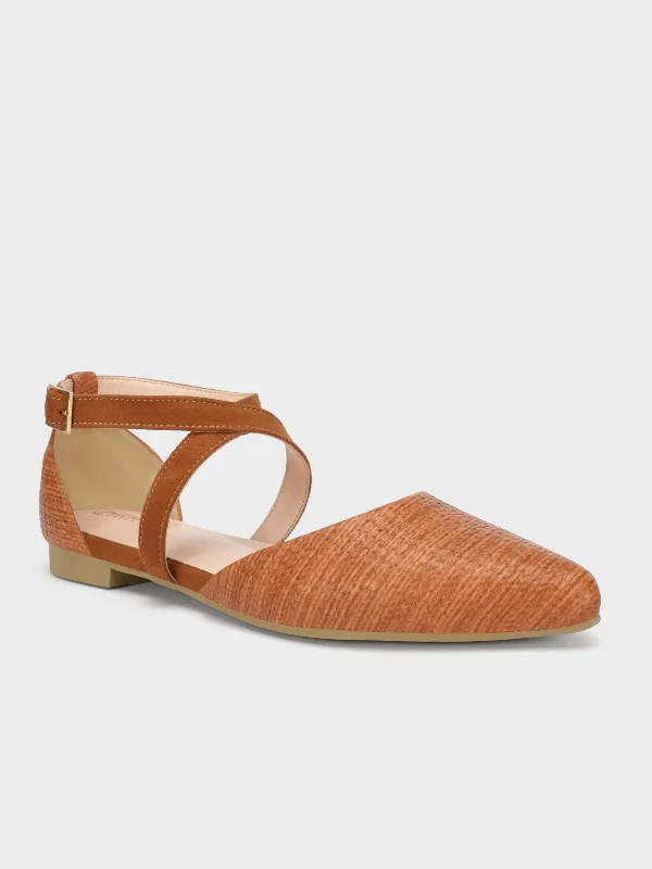 Women's Soft Sole Shoes Women's "ROSETTA" Crossover Design Sandals